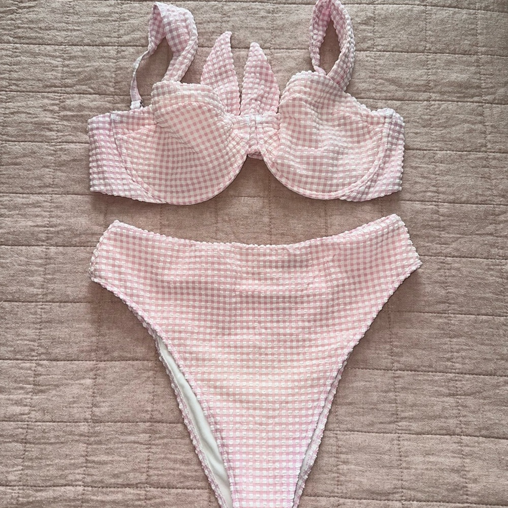 Abercrombie Bikini - Curve Love Medium Top, Large High Leg Bottom